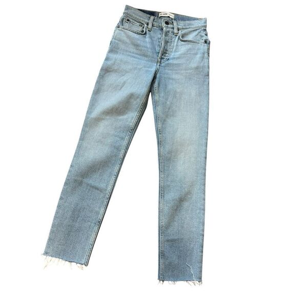 Revolve RE/DONE Stove Pipe high-rise straight jeans - Picture 3 of 9